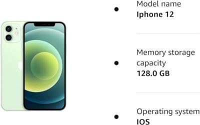 Apple iPhone 12, 128GB, Groen (Refurbished)