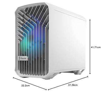 Fractal Design Torrent Nano RGB White TG Clear Tint