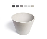 Urbi et Orbi Circum opbouw wastafel 38x31cm lichtgrijs - thumbnail