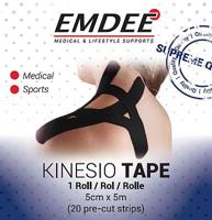 Emdee Kinesio Tape Zwart - thumbnail