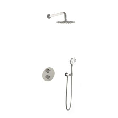 Hotbath Buddy - Inbouw Regendoucheset - Thermostatisch - Wandarm 35 cm - Hoofddouche 200 mm - Ronde Handdouche - met 2-Weg Stop-Omstel - Waterbesparend