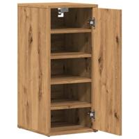 Schoenenkasten 2 st 32x35x70 cm bewerkt hout artisanaal eiken - thumbnail