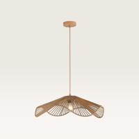 Hanglamp Avanta maronne l - Bruine lamp van gevlochten papieren koord - Zonder lichtbron en voor binnen - thumbnail