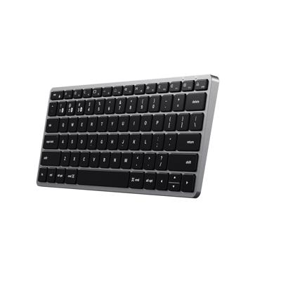 Satechi Slim X1 Mini Toetsenbord Bluetooth QWERTZ, Duits Antraciet Multimediatoetsen, Verlicht