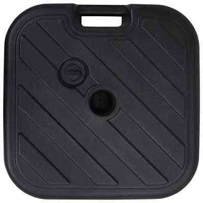 VidaXL Parasolvoet gevuld met zand/water 24 l zwart