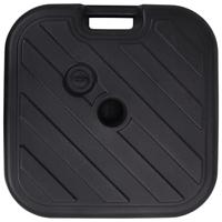 VidaXL Parasolvoet gevuld met zand/water 24 l zwart - thumbnail