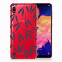 Samsung Galaxy A10 | TPU Case | Leaves Blue - thumbnail