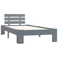 Bedframe massief grenenhout grijs 90x200 cm - thumbnail