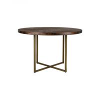 Dutchbone Ronde Eettafel 'Class' Acaciahout, 120cm, kleur Bruin - thumbnail