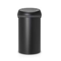 Brabantia touch bin 60 liter mineral moonlight black - thumbnail