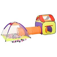 VidaXL Kinderspeeltent met 250 ballen 338x123x111 cm meerkleurig - thumbnail