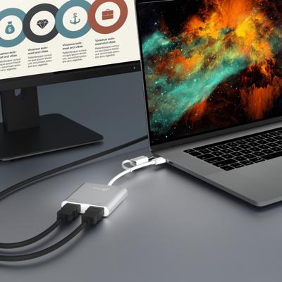j5create USB-C® to Dual HDMI™ Multi-Monitor Adapter j5create USB-C® to Dual HDMI™ Multi-Monitor Adapter