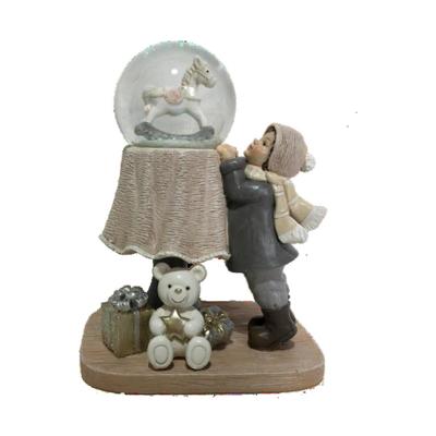 Kerstversiering DKD Home Decor Hars (12,5 x 9,5 x 16 cm) (2 Stuks)