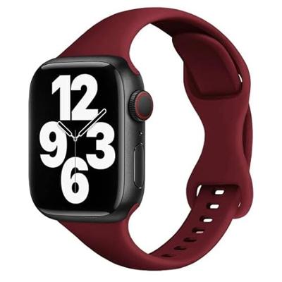 Sportbandje Slim Fit - Bordeaux - Geschikt voor Apple Watch 38mm / 40mm / 41mm / 42mm Sportbandje Slim Fit - Bordeaux - Geschikt voor Apple Watch 38mm / 40mm / 41mm / 42mm