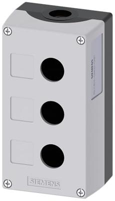 Siemens 3SU1803-0AA00-0AB1 Lege behuizing 3 inbouwplaatsen (l x b x h) 154 x 85 x 64 mm Zonder markering Grijs 1 stuk(s) Siemens 3SU1803-0AA00-0AB1 Lege behuizing 3 inbouwplaatsen (l x b x h) 154 x 85 x 64 mm Zonder markering Grijs 1 stuk(s)
