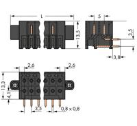 WAGO 713-1437/037-000 Male header (standaard) 1735 Totaal aantal polen: 34 Rastermaat: 3.50 mm Inhoud: 10 stuk(s) - thumbnail