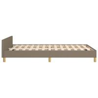 Bedframe zonder matras 120x200 cm stof taupe - thumbnail