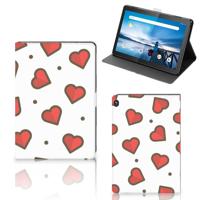 Lenovo Tablet M10 Tablet Hoes Hearts - thumbnail
