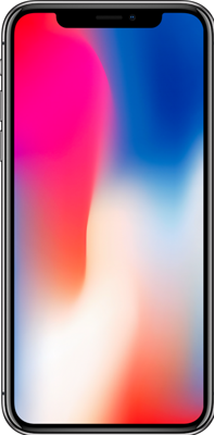 Refurbished iPhone X 64 GB Space Gray Licht gebruikt