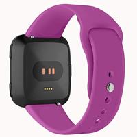 Fitbit Versa 1 / 2 & Lite siliconen bandje - Maat: Large - Paars - thumbnail
