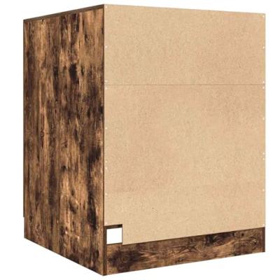 Wasmachinekast 71x71,5x91,5 cm gerookt eikenkleurig