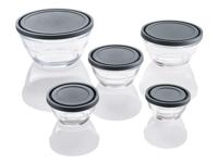 LIVARNO home Glazen schalenset (Grijs) - thumbnail