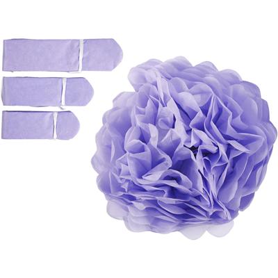 Creativ Company Pompon van papier, d 20+24+30 cm, 16 gr, paars, 3 stuk/ 1 doos