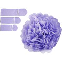 Creativ Company Pompon van papier, d 20+24+30 cm, 16 gr, paars, 3 stuk/ 1 doos - thumbnail