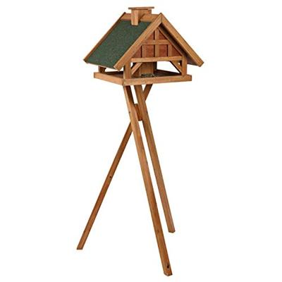 TRIXIE NATURA VOEDERHUIS MET STANDAARD BRUIN 54X40X48 CM / 145 CM