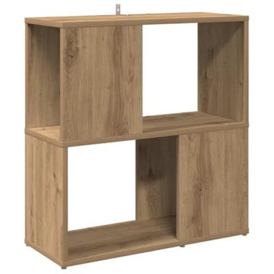 Boekenkast 60x24x63 cm bewerkt hout artisanaal eikenkleur