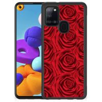 Samsung Galaxy A21s Skin Case Red Roses - thumbnail