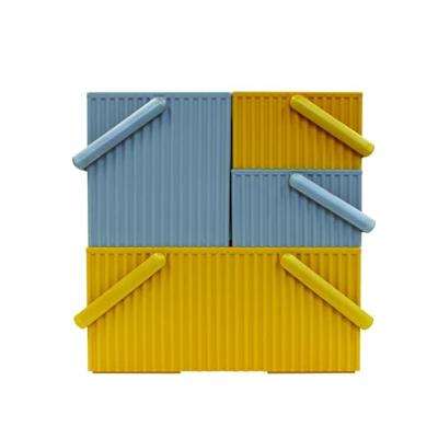 Hachiman Omnioffre L - 248x268x125mm - Mosterdgeel