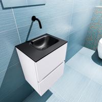 MONDIAZ ADA 40cm toiletmeubel cale. LEX wastafel urban rechts zonder kraangat - thumbnail