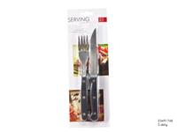 Pizza-/steak bestekset 2-delig - thumbnail