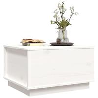 Salontafel 60x50x35 cm massief grenenhout wit - thumbnail