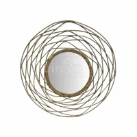 Spiegel Kubu Rotan Kransvorm Ø90cm - thumbnail
