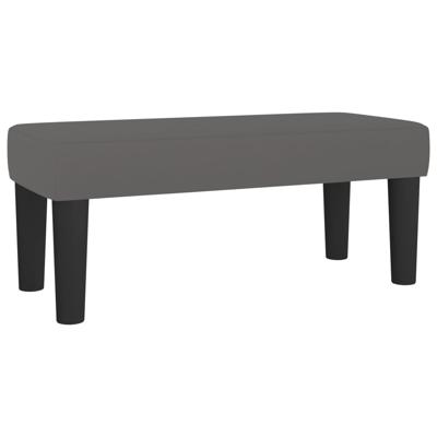Boxspring met matras kunstleer grijs 160x200 cm - thumbnail