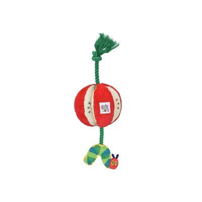 Eric Carle pluche rupsje nooit genoeg appel met flostouw