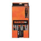 Bahco fit schroevendraaierset met rubber greep, gleuf-, pozidriv - 6-delig - b219.016 Bahco fit schroevendraaierset met rubber greep, gleuf-, pozidriv - 6-delig - b219.016