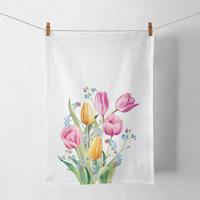 Ambiente theedoek tulips bouquet - thumbnail