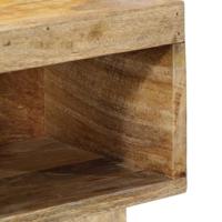 Nachtkastje 50x27x50 cm massief ruw mangohout - thumbnail