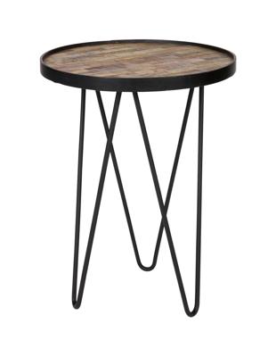 WOOOD Bijzettafel 'Lev' Teakhout, Ø39cm