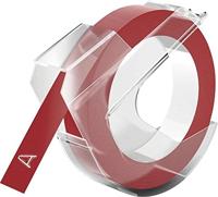 Relieftape dymo embossing vinyl 9mm rood - thumbnail