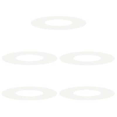 VidaXL Geschikt voor platte boomringen 5 pcs wit ø30 / 60 cm staal