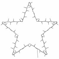 VidaXL Kerstverlichting ster silhouet 80 leds warm wit - thumbnail