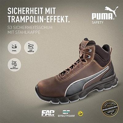 PUMA Condor Mid ESD SRC 630122-43 Hoge veiligheidsschoenen ESD S3 Schoenmaat (EU): 43 Bruin 1 stuk(s)