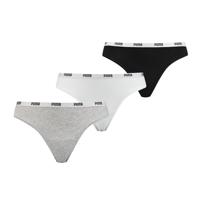 Puma String Dames Zwart/Wit/Grijs 3-Pack-XS - thumbnail