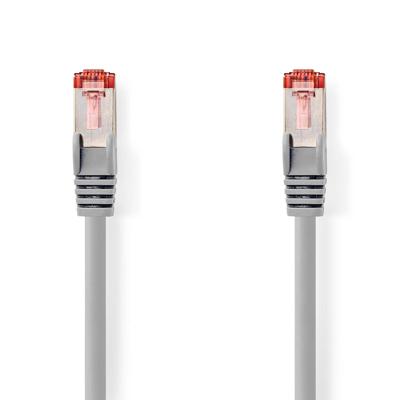 CAT6 S/FTP-Netwerkkabel | RJ45 (8P8C) Male - RJ45 (8P8C) Male | 10 m | Grijs
