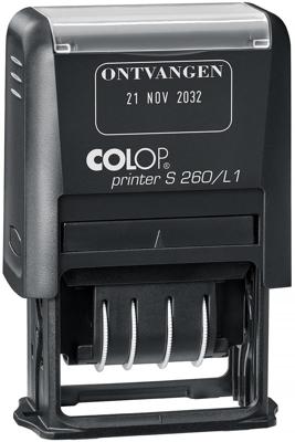 Colop tekststempel met datum Printer tekst: ONTVANGEN