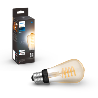 Philips Hue Hue LED-lamp 871951430146700 Energielabel: G (A - G) Hue White Ambiance Einzelpack Edison ST64 Filament 300lm E27 7 W Warmwit tot koudwit